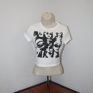 Shein ICON Figure Graphic Y2K Short Sleeve Crop Top